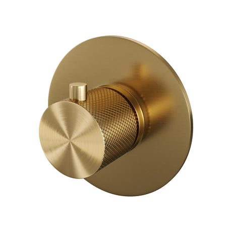 BRAUER Gold Carving losse inbouwthermostaat met in- en afbouwdelen goud geborsteld PVD