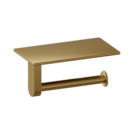 BRAUER Toiletrolhouder met planchet goud geborsteld PVD 5-GG-223