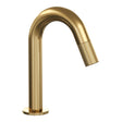 BRAUER Gold Carving opbouw fonteinkraan met gebogen uitloop goud geborsteld PVD 5-GG-321