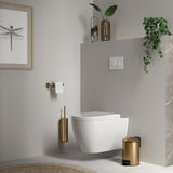 BRAUER Toiletborstelset hangend goud geborsteld PVD 5-GG-322