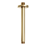BRAUER Stripe thermostatische inbouw regendouche 3-weg rechthoekig SET 18 met 25 cm douchekop en plafondarm en 3-standen handdouche en doucheslang en wandaansluitbocht goud geborsteld PVD 5-GG-399