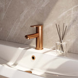 BRAUER Copper Edition lage opbouw wastafelmengkraan model C koper geborsteld PVD