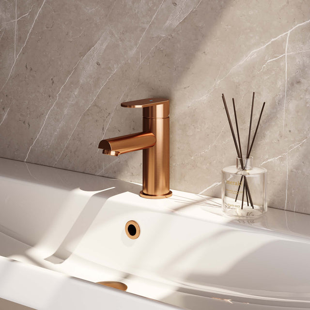 BRAUER Copper Edition lage opbouw wastafelmengkraan model C koper geborsteld PVD