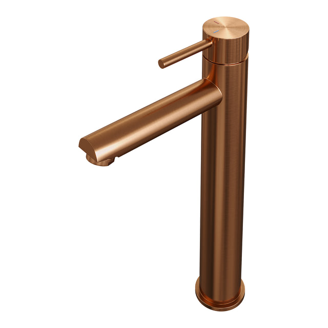 BRAUER Stripe verhoogde opbouw wastafelmengkraan model A koper geborsteld PVD 5-GK-002-HD7