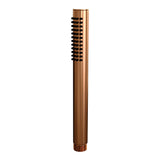 BRAUER Copper Carving opbouw baddouche thermostaatkraan SET 01 met glijstang en staaf handdouche en doucheslang koper geborsteld PVD 5-GK-085-1