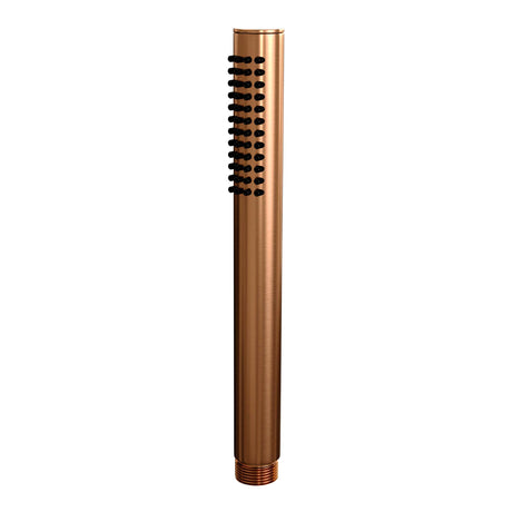 BRAUER Copper Carving opbouw baddouche thermostaatkraan SET 01 met glijstang en staaf handdouche en doucheslang koper geborsteld PVD 5-GK-085-1