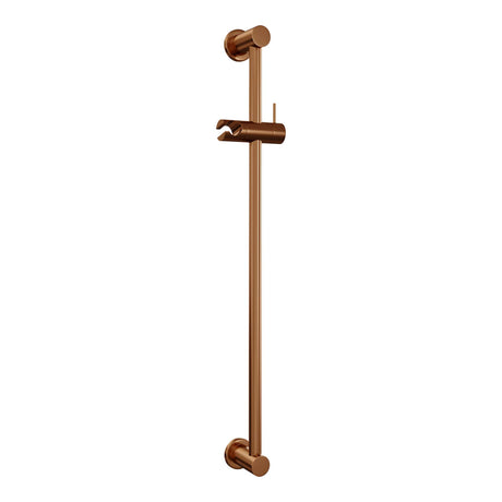 BRAUER Copper Carving opbouw baddouche thermostaatkraan SET 01 met glijstang en staaf handdouche en doucheslang koper geborsteld PVD 5-GK-085-1