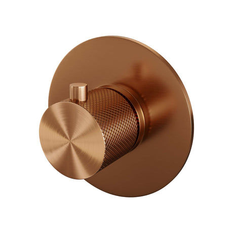 BRAUER Copper Carving losse inbouwthermostaat met in- en afbouwdelen koper geborsteld PVD 5-GK-090