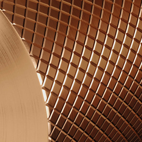 BRAUER Copper Carving losse inbouw stopkraan met in- en afbouwdelen koper geborsteld PVD 5-GK-091