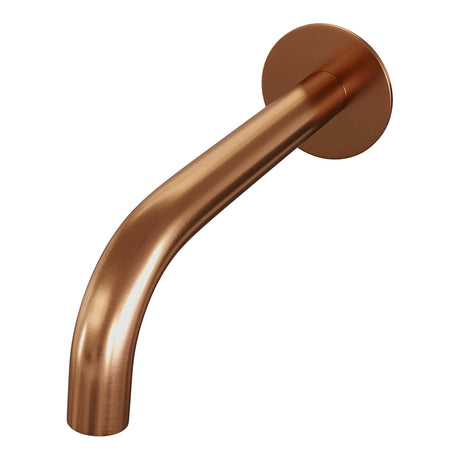 BRAUER Copper Carving thermostatische inbouw badkraan SET 01 met uitloop en staaf handdouche en doucheslang en wandaansluitbocht koper geborsteld PVD 5-GK-093