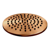 BRAUER Copper Carving thermostatische inbouw regendouche 3-weg omstelling SET 35 met 20 cm douchekop en plafondarm en 3-standen handdouche en doucheslang en wandaansluitbocht koper geborsteld PVD 5-GK-131