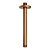 BRAUER Copper Carving thermostatische inbouw regendouche 3-weg omstelling SET 36 met 30 cm douchekop en plafondarm en 3-standen handdouche en doucheslang en wandaansluitbocht koper geborsteld PVD 5-GK-132