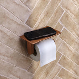 BRAUER Toiletrolhouder met planchet koper geborsteld PVD 5-GK-223