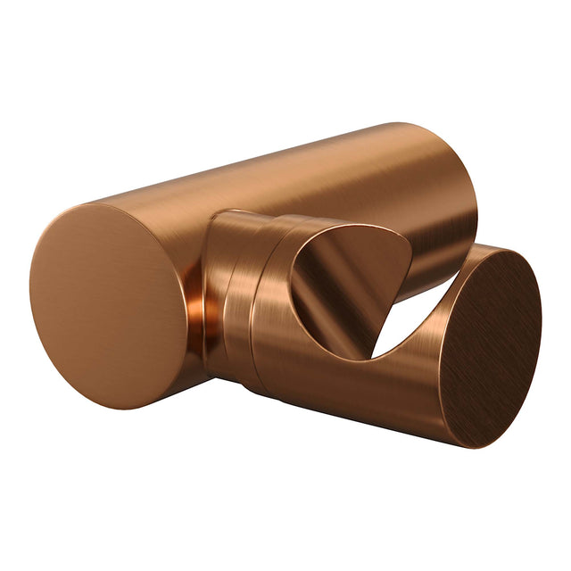 BRAUER Copper Carving opbouw baddouche thermostaatkraan SET 04 met wandhouder en 3-standen handdouche en doucheslang koper geborsteld PVD 5-GK-247