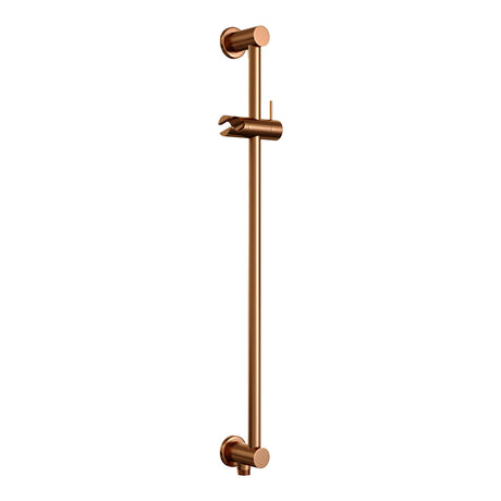 BRAUER Copper Carving thermostatische inbouw regendouche 3-weg rond SET 95 met 20 cm douchekop en plafondarm en 3-standen handdouche en doucheslang en geÃ¯ntegreerde glijstang koper geborsteld PVD 5-GK-313