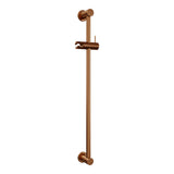 BRAUER Stripe opbouw douche thermostaatkraan SET 02 met glijstang en 3-standen handdouche en doucheslang koper geborsteld PVD 5-GK-346