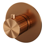 BRAUER Stripe losse inbouwthermostaat met in- en afbouwdelen koper geborsteld PVD 5-GK-351