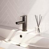 BRAUER Gunmetal Edition lage opbouw wastafelmengkraan model D gunmetal geborsteld PVD