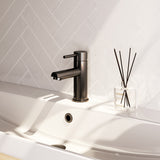 BRAUER Stripe lage opbouw wastafelmengkraan model A gunmetal geborsteld PVD 5-GM-001-HD7