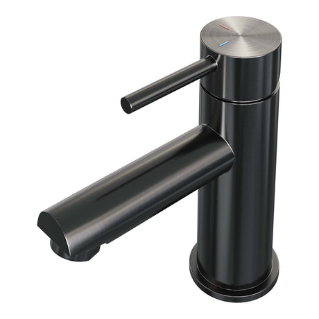 BRAUER Gunmetal Carving lage opbouw wastafelmengkraan model A gunmetal geborsteld PVD