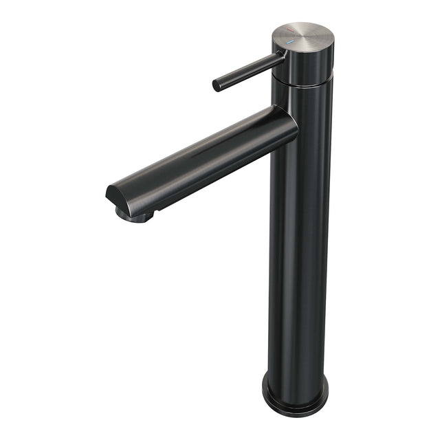 BRAUER Gunmetal Carving verhoogde opbouw wastafelmengkraan model A gunmetal geborsteld PVD