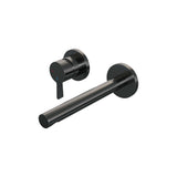 BRAUER Gunmetal Edition inbouw wastafelmengkraan met rechte uitloop en rozetten model E2 gunmetal geborsteld PVD