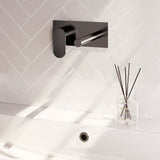 BRAUER Gunmetal Edition inbouw wastafelmengkraan met rechte uitloop en afdekplaat model C2 gunmetal geborsteld PVD