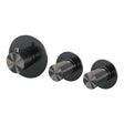 BRAUER Gunmetal Carving inbouwthermostaat en 2 stopkranen met in- en afbouwdelen gunmetal geborsteld PVD
