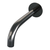 BRAUER Gunmetal Edition thermostatische inbouw badkraan met drukknoppen SET 03 met uitloop en staaf handdouche en doucheslang en wandaansluitbocht gunmetal geborsteld PVD 5-GM-210