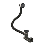 BRAUER Badafvoer met overloop gunmetal geborsteld PVD 5-GM-222