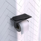 BRAUER Toiletrolhouder met planchet gunmetal geborsteld PVD 5-GM-223