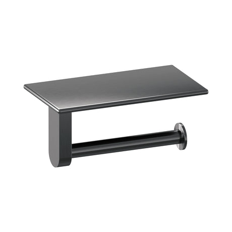 BRAUER Toiletrolhouder met planchet gunmetal geborsteld PVD 5-GM-223