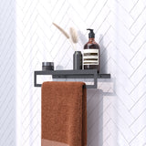 BRAUER Handdoekrek met planchet gunmetal geborsteld PVD 5-GM-226