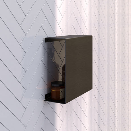 BRAUER Opbouwnis met verborgen opbergruimte gunmetal geborsteld PVD 5-GM-227