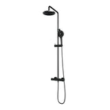 BRAUER Gunmetal Edition opbouw thermostatische regendouche SET 02 met 20 cm hoofddouche en 3-standen handdouche en doucheslang gunmetal geborsteld PVD 5-GM-240