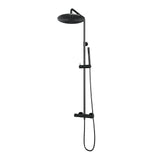 BRAUER Gunmetal Edition opbouw thermostatische regendouche SET 03 met 30 cm hoofddouche en staaf handdouche en doucheslang gunmetal geborsteld PVD 5-GM-241
