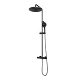 BRAUER Gunmetal Edition opbouw thermostatische regendouche SET 04 met 30 cm hoofddouche en 3-standen handdouche en doucheslang gunmetal geborsteld PVD 5-GM-242