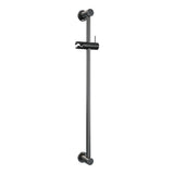 BRAUER Gunmetal Carving opbouw douche thermostaatkraan SET 02 met glijstang en 3-standen handdouche en doucheslang gunmetal geborsteld PVD 5-GM-250