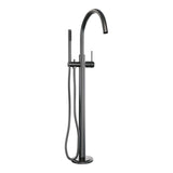 BRAUER Gunmetal Edition vrijstaande badmengkraan SET 01 met staaf handdouche en doucheslang gunmetal geborsteld PVD 5-GM-259