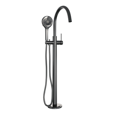 BRAUER Gunmetal Edition vrijstaande badmengkraan SET 02 met 3-standen handdouche en doucheslang gunmetal geborsteld PVD 5-GM-260