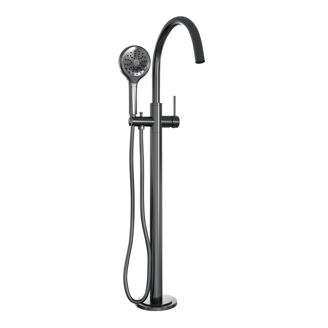 BRAUER Gunmetal Edition vrijstaande badmengkraan SET 02 met 3-standen handdouche en doucheslang gunmetal geborsteld PVD 5-GM-260