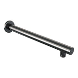 BRAUER Gunmetal Edition thermostatische inbouw regendouche 3-weg rond SET 92 met 30 cm douchekop en rechte muurarm en 3-standen handdouche en doucheslang en geÃ¯ntegreerde glijstang gunmetal geborsteld PVD 5-GM-286