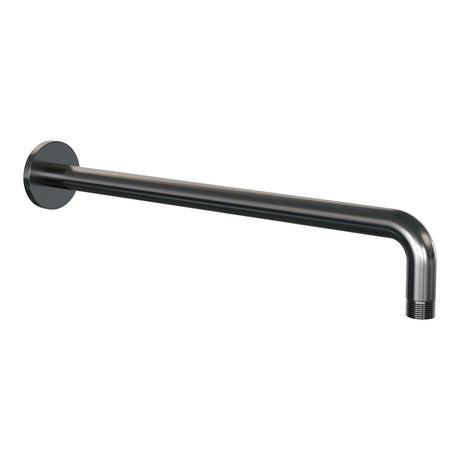 BRAUER Gunmetal Edition thermostatische inbouw regendouche 3-weg rond SET 93 met 20 cm douchekop en gebogen muurarm en 3-standen handdouche en doucheslang en geÃ¯ntegreerde glijstang gunmetal geborsteld PVD 5-GM-287