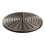 BRAUER Gunmetal Carving thermostatische inbouw regendouche 3-weg rond SET 90 met 30 cm douchekop en plafondarm en staaf handdouche en doucheslang en geÃ¯ntegreerde glijstang gunmetal geborsteld PVD 5-GM-308