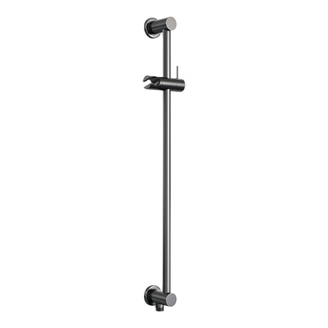 BRAUER Gunmetal Carving thermostatische inbouw regendouche 3-weg rond SET 92 met 30 cm douchekop en rechte muurarm en 3-standen handdouche en doucheslang en geÃ¯ntegreerde glijstang gunmetal geborsteld PVD 5-GM-310