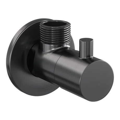 BRAUER Gunmetal Edition hoekstopkraan compleet met slang gunmetal geborsteld PVD 5-GM-315