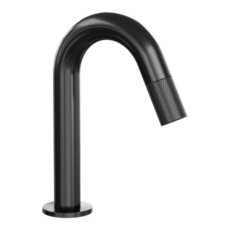 BRAUER Gunmetal Carving opbouw fonteinkraan met gebogen uitloop gunmetal geborsteld PVD 5-GM-321