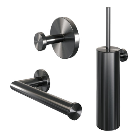 BRAUER Accessoire set 3-in-1 gunmetal geborsteld PVD 5-GM-323