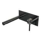 BRAUER Stripe inbouw wastafelmengkraan met rechte uitloop en afdekplaat model A1 gunmetal geborsteld PVD 5-GM-330