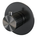 BRAUER Stripe losse inbouwthermostaat met in- en afbouwdelen gunmetal geborsteld PVD 5-GM-351